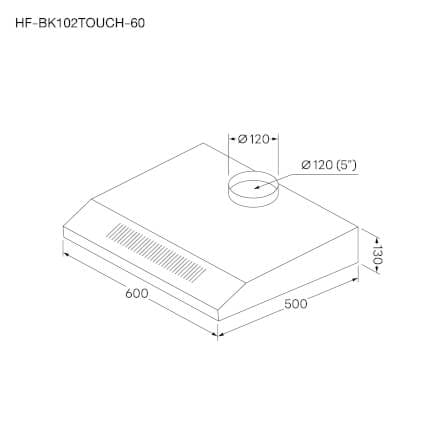 เครื่องดูดควันแบบมาตรฐาน EVE รุ่น HF-BK102TOUCH-60 ขนาด 60 เซนติเมตร สีดำ_8